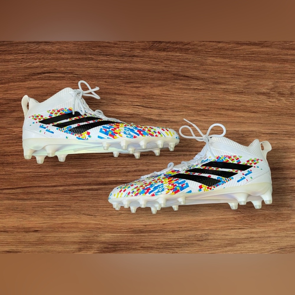 EUC ADIDAS Freak Football Soccer White/multi Color Size 15 CLU 600001 ART EE4667